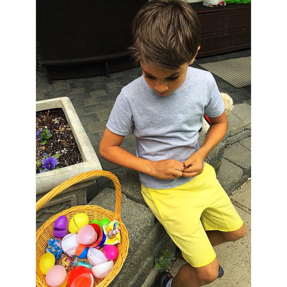 ZARA Boys lightweight yellow cotton sweat-short in size 9.